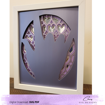 3D 5 Layer I Love you Shadow Box SVG | Cricut Cutting File | Cameo