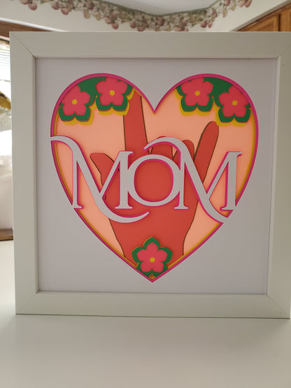 3D I Love You Mom SVG in ASL | ASL | Mother&