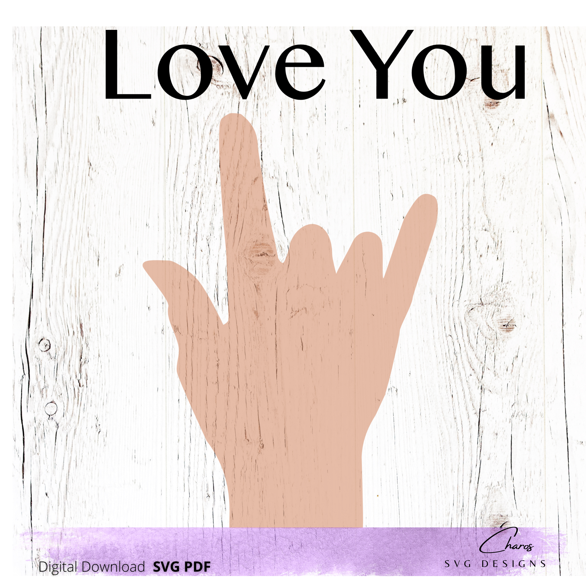 I Love You in ASL SVG | I Love You in American Sign language | ASL | Sign Language | Love | Sign | I Love You | Learn ASL | Active